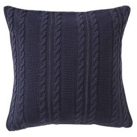 Orange Euro Sham VCNY Home Solid Dublin Cable Knit 26