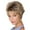 D-Honey Blonde, variant on EKKIMIMI Short Wigs For Women Curly Bob Wigs With Bangs For Women Glueless Wigs High Temperature Silk Wig Dark Brown Music Festival Wig