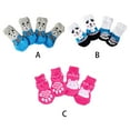 thumbnail image 4 of Billuyoard 4 Uds. Calcetines para perros antideslizantes de dibujos animados, calzado para perros, cómodo Protector de pata encantador, Ropa para mascotas 7.5x3x1cm3, 4 of 6