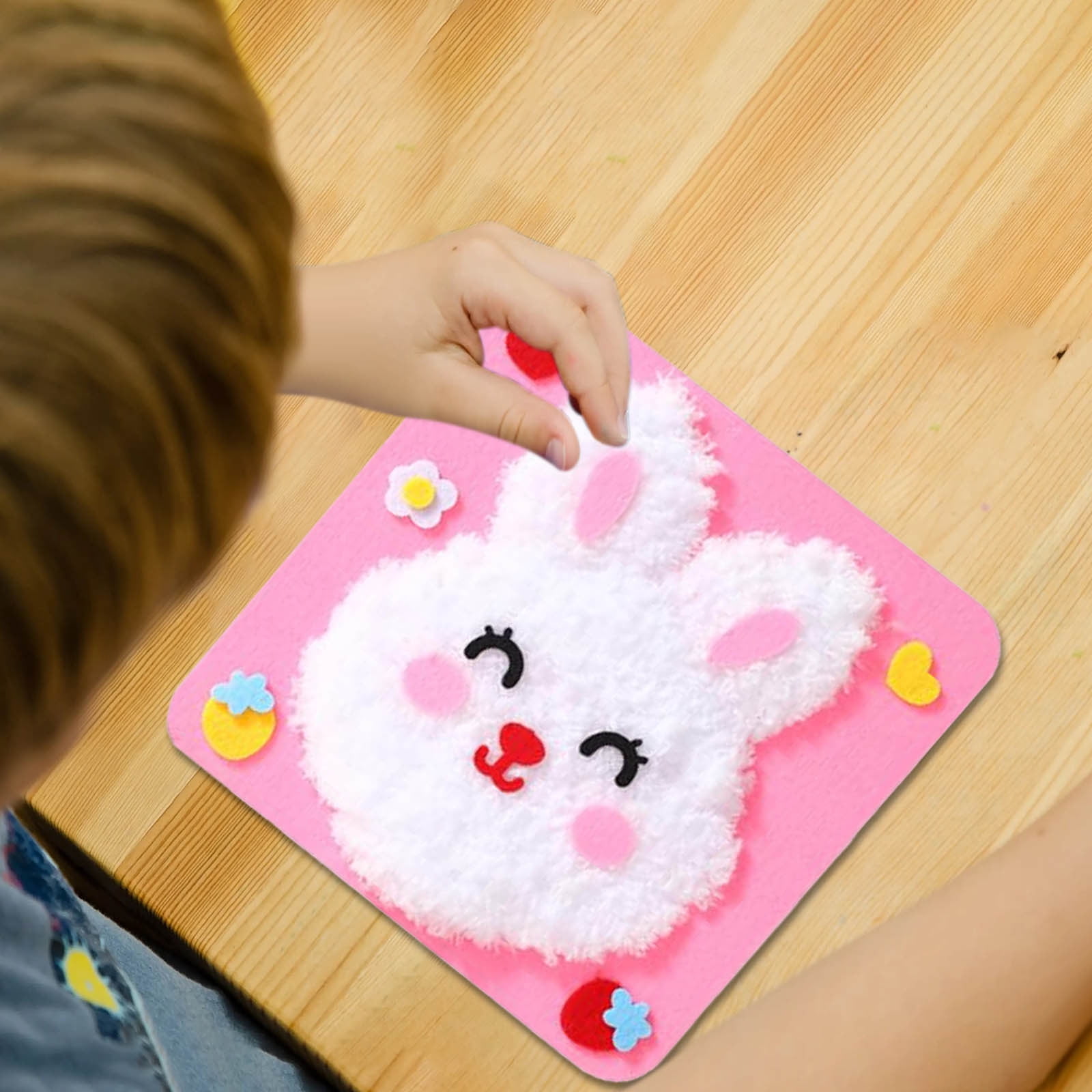 Kit Broderie DIY Poupées Animaux Feutre – 6 Pièces Animaux De Dessin Animé à Coudre, Idéal Débutants Et Enfants
