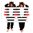 thumbnail image 3 of Ruyang Toddler Kids Bat Hooded Jumpsuit Long Sleeve Plush Onesie with Bat Wing Design Fall Winter Halloween Clothes for Boys Girls, 3 of 4