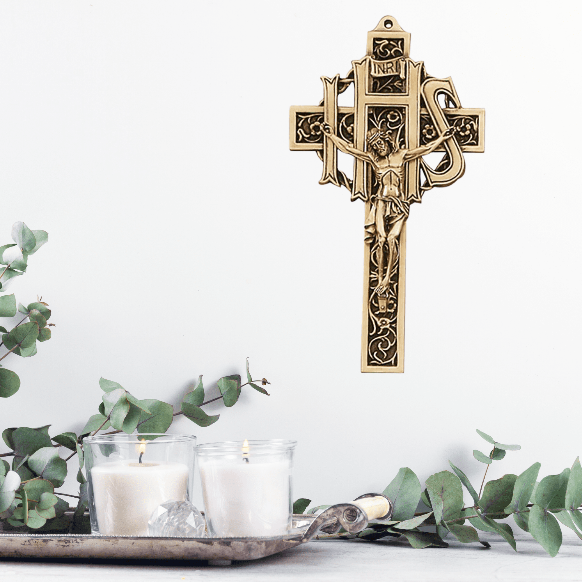 Jesus Cross Patches Iron On Appliques 3D Embroidered Flower Trims Cross  20*28cm - AliExpress