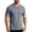 Dark Gray, variant on hoksml Men's Polyester Fabric Mesh Side Panel Quick Dry Short Sleeve Crew Neck T-Shirt, Breathable Athletic Workout Running Casual Top
