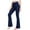 Navy, variant on Xyant Little Girl Leggings Cross High Waisted Flare Pants Yoga Bootcut Pants Solid Color Full Length Bell Bottoms (Black,11-12 Years)