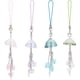 thumbnail image 1 of 4 piezas de lindos colgantes de medusas para teléfono celular, cordón de cadena con forma de estrella, correa para teléfono, accesorios para teléfono, 1 of 6