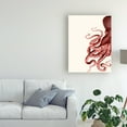 thumbnail image 3 of Trademark Fine Art 'Octopus Coral And Cream A' Canvas Art by Fab Funky, 3 of 3