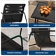 thumbnail image 5 of Set de Muebles para Exterior 4 Piezas - Incluye Sofá 2 Plazas, 2 Sillas y Mesa de Vidrio - Resistente a la Intemperie - Color Negro - Ideal para Jardín/Patio, 5 of 8