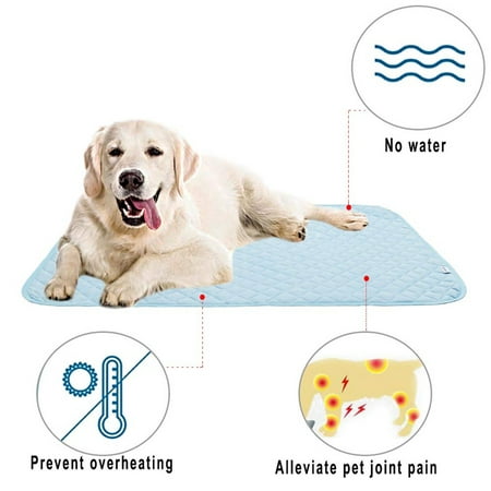 Pet Self - Cooling Mat Pad Mat Cushion - No Gel & Water Inside for Small Medium Large Dogs Cats Crate Couch Bed Pad Sleeping - Anti-Slip cooling