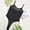 Black, variant on Hkoxplj Women's Sheer Mesh Thong Bodysuit Spaghetti Strap Square Neck See Through High Stretch Slim Fit Solid Color Bodysuit with Adjustable Straps Club Nightwear Party Outfit for Women