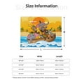 thumbnail image 5 of Fuzoiu Animals on Noah's Ark1 Print Flannel Blanket,Throw Blanket,Flannel Home Decor,Fleece Bed Blankets,Cozy Soft Blanket for Bed, Sofa, Camping, and Travel-40"x30", 5 of 6