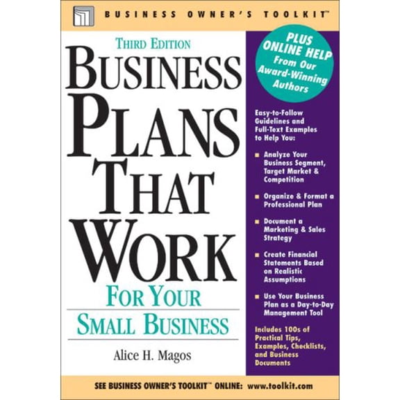 Pre-Owned Business Plans That Work: For Your Small Business (Paperback) 0808017934 9780808017936