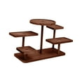 thumbnail image 4 of DOLITY Display Riser Sturdy Tabletop Tiered Tray for Dolls Collection Figure Makeup Walnut, 4 of 8