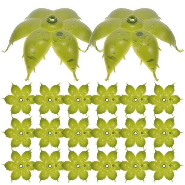 Nestingho 50Ud Plásticos Para Flores Falsas Decorativas Y Manualidades En Verde