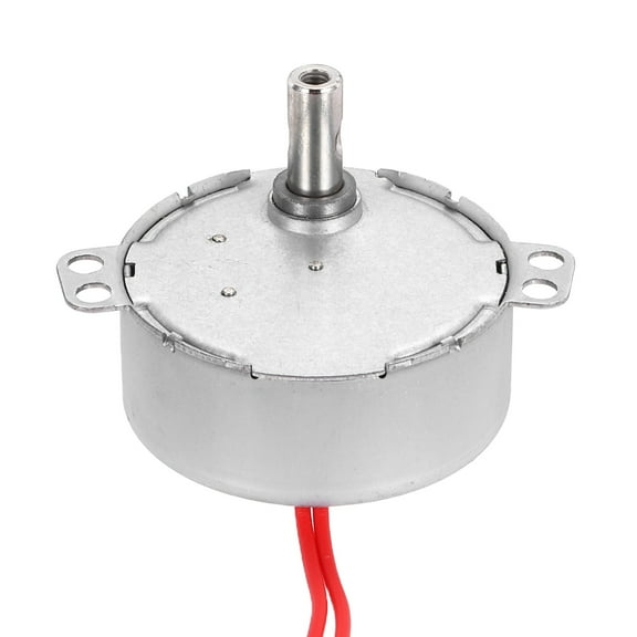 Uxcell Synchronous Motor, AC24V 50/60Hz 20-24 RPM CW/CCW 4W Low Speed Slow Rotating Turnable Motor for Electric Fan, Heater, Art Projects
