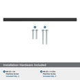 thumbnail image 5 of Amerock Merced 10-1/16 inch (256mm) Center-to-Center Matte Black Cabinet Pull, 5 of 7