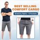 thumbnail image 4 of pstuiky Pantalones cortos cargo para hombre, Pantalones cortos cargo cómodos con botones y bolsillos informales de verano para hombre Pantalones cortos de entrenamiento, 4 of 5