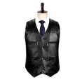 thumbnail image 2 of Men's Leather Sheepskin Slim Casual Jacket with Fleece Lining for Cold Weather, 2 of 9