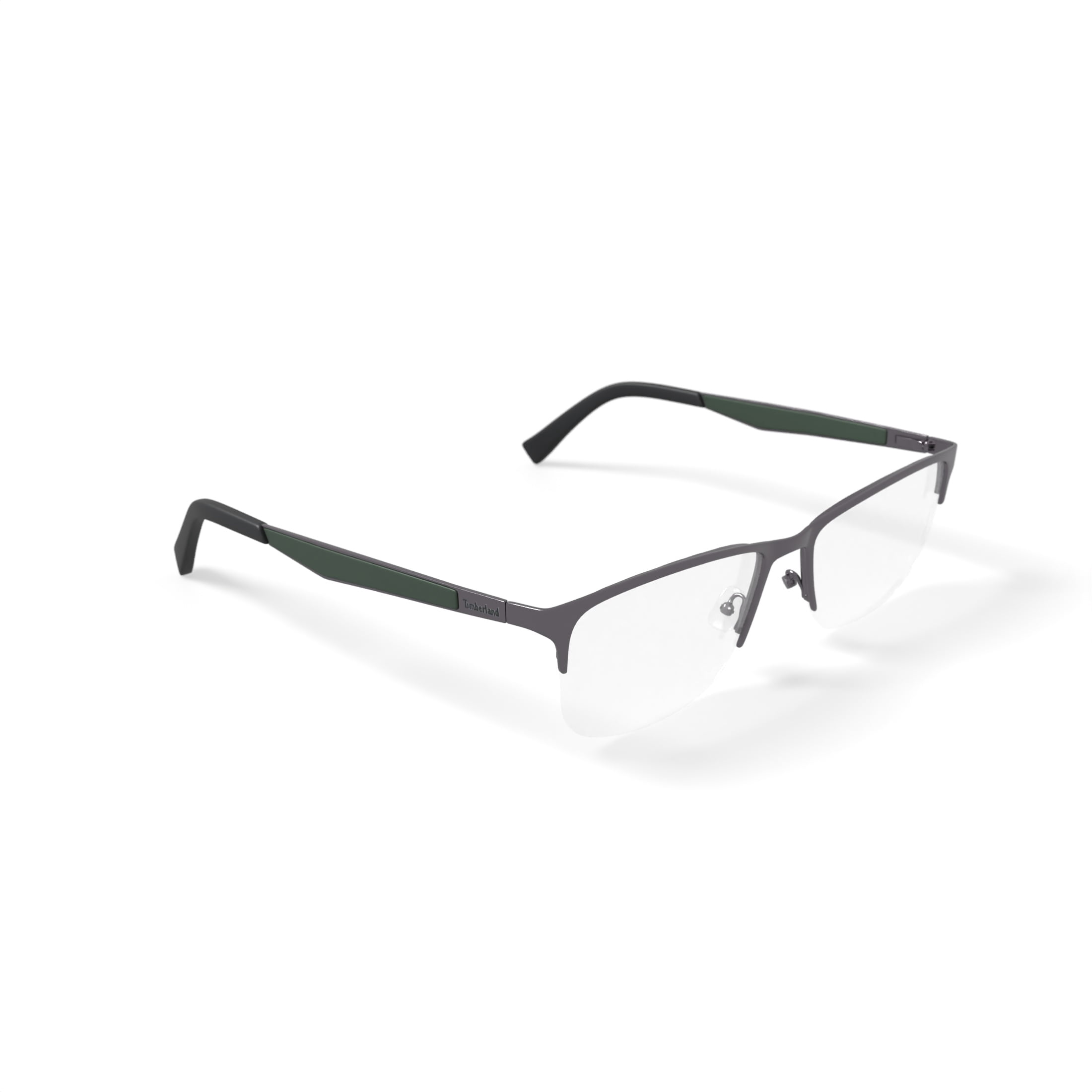 Timberland Men's TB1811-1 Rectangular Prescription Eyeglasses with Case, Gunmetal
