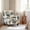 Gray Leaves, variant on SOBREMESA Mid Century Wingback Arm Chair,Modern Upholstered Fabric High Back Accent Chair with Wood Legs,Upholstered Single Sofa Club Chair for Living Room, Bedroom, Home Office