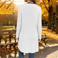thumbnail image 5 of Plebaso Womens Long Cardigan Casual Open Front Long Sleeve Loose Lightweight Jacket Outwear with Pockets, 5 of 7