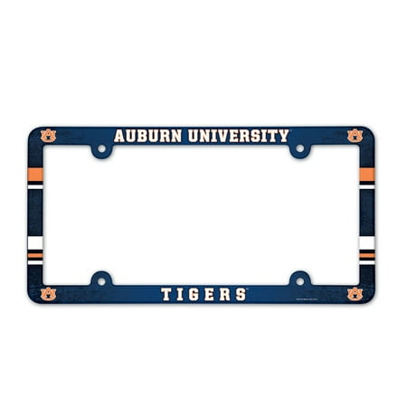 - Auburn Tigers Official NCAA 12 inch x 6 inch Plastic License Plate Frame by Wincraft