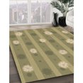 thumbnail image 2 of Ahgly Company Indoor Square Patterned Metallic Gold Area Rugs, 4' Square, 2 of 6