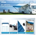thumbnail image 6 of Kohree 20' RV Awning Fabric Replacement,19oz Heavy Duty Premium Grade Vinyl Fabric with Pull Strap for Camper, Trailer, Motorhome,Blue Fade (Fabric 19'2"), 6 of 13