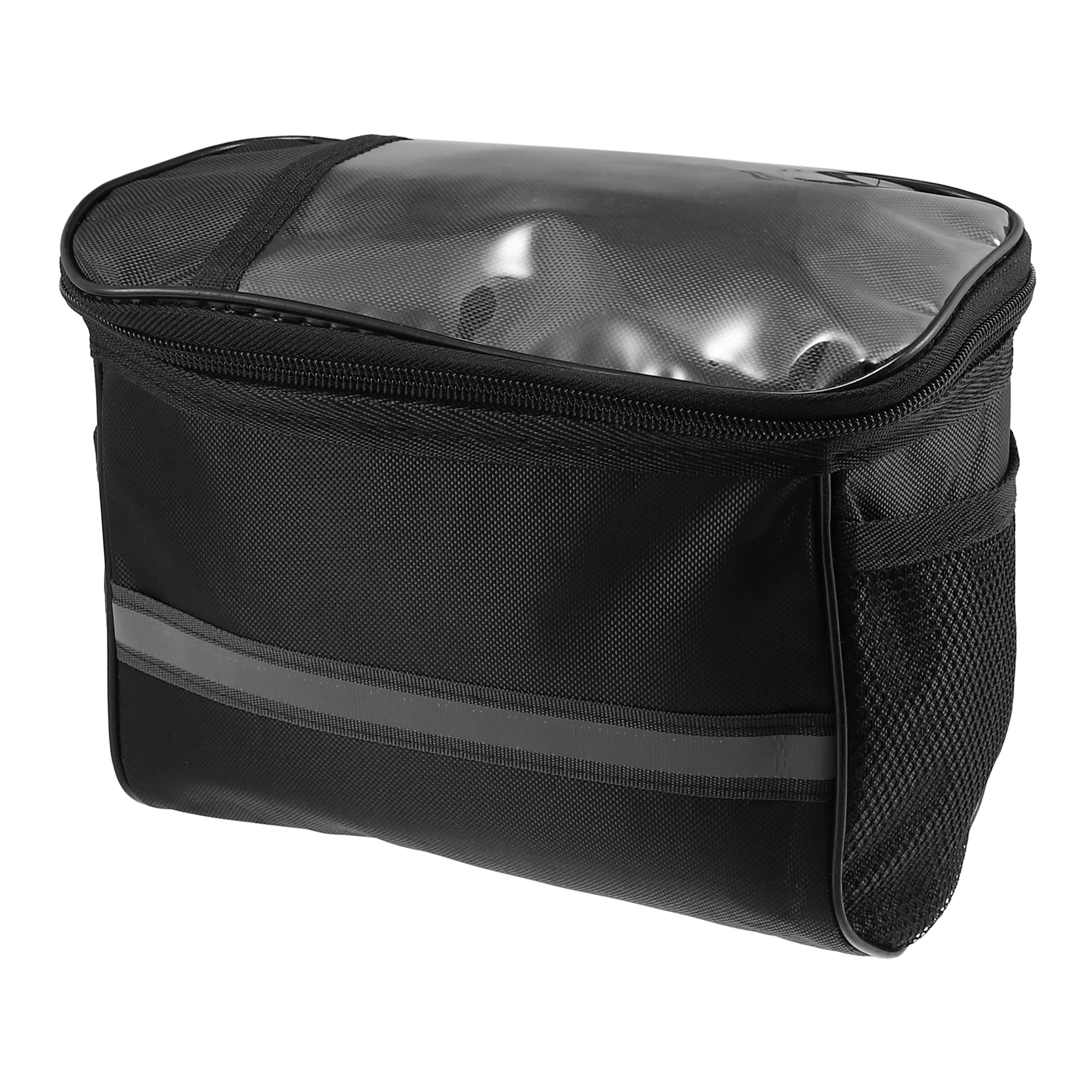 Unique Bargains 5L Capacity Bike Handlebar Bag with 7 Inch Touch Screen Holder Black