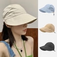 thumbnail image 7 of Baywell Sun Hats for Women Wide Brim Sun Hat UV Protection Caps Floppy Beach Packable Visor 2 Pack, 7 of 7