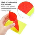 thumbnail image 4 of 10 Set PVC Plastic Blank Penalty Cards Yellow & Red Referee Cards for Football Match Rectangle Mixed Color 110x80x0.5mm 2 colors 1pc/color 2pcs/set, 4 of 7
