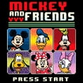 thumbnail image 2 of Boy's Mickey & Friends Mickey & Friends Press Start Video Game  Graphic Tee Black Medium, 2 of 5
