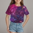 thumbnail image 2 of TOWED22 Toddler Baby Girls Flower Shirt Cute Graphic Short Sleeve T-Shirt Kids Print Graphic Summer Tees Top(Hot Pink,3-4 Y), 2 of 4