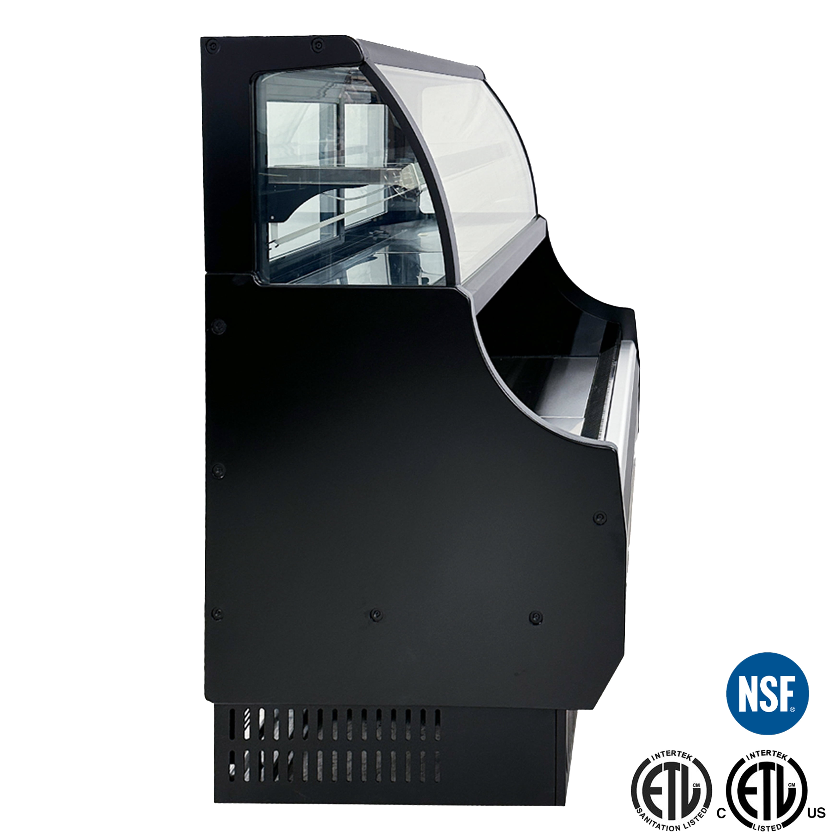 50 in. Open Air Merchandiser Refrigerator Cooler Display Combo, Commercial Merchandiser Refrigertator NSF ETL