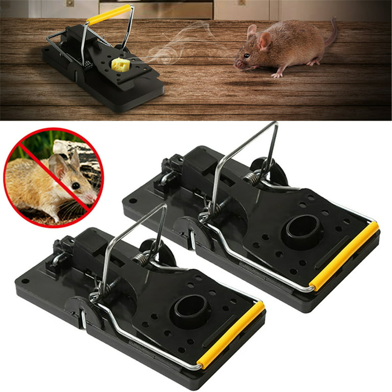 Elbourn Mouse Traps Indoor for Home, Traps for Mice and Rats, Mouse Traps  for Outdoor - 2 Pack 