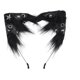 thumbnail image 4 of Diadema con orejas de gato para Halloween, accesorio para fotos de disfraz de cosplay, diadema para el pelo Negro, 4 of 8