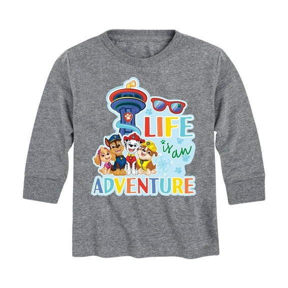 Paw Patrol - Life Is An Adventure - Toddler And Youth Long Sleeve Graphic T-Shirt