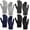 Black, variant on Women's Winter Touch Screen Gloves Warm Fleece Lined Knit Gloves Elastic Cuff Winter Texting Gloves