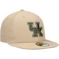 thumbnail image 3 of Men's New Era Tan Kentucky Wildcats Camel & Rifle 59FIFTY Fitted Hat, 3 of 6