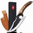 thumbnail image 6 of Viking Knife With Sheath Hand Forged Butcher Knife Meat Cutting Kitchen Cleaver, 6 of 6