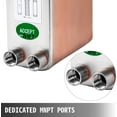 thumbnail image 6 of BestEquip Heat Exchanger 3"x7.5" 60 Plates Brazed Plate Heat Exchanger 316L 1/2" BSP FPT Heat Exchanger EATB12 Beer Wort Chiller for Hydronic Heating, 6 of 9