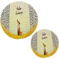 thumbnail image 7 of SKYSONIC Hello Autumn Landscape Trivet Round Hot Pads, Set of 2 Fall Fox Pot Holder Heat Resistant Trivets Cotton Thread Weave Mats for Kitchen Counter Hot Dishes Pot Teapot Table Decor, 7 of 7
