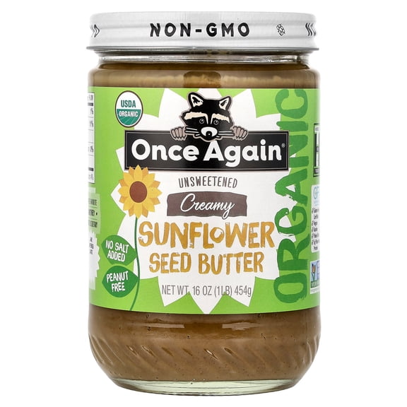 Once Again Unsweetened Creamy Sunflower Seed Butter 16.0 oz