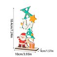 thumbnail image 5 of Adornos navideños de madera para la mesa Adornos de madera de Papá Noel Adornos navideños de Papá Noel para la mesa Adornos navideños para la mesa Adornos de madera, 5 of 5
