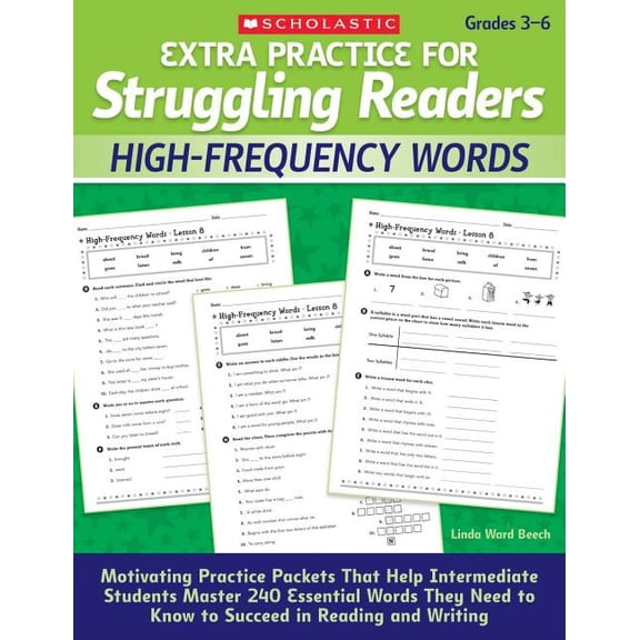 Extra Practice for Struggling Readers High-Frequency Words, Grades 3-6, (Paperback)