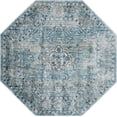 thumbnail image 2 of Rugs.com Newport Collection Rug – 4' Octagon Gray Medium Rug Perfect For Living Rooms, Kitchens, Entryways, 2 of 9