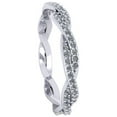 thumbnail image 3 of Natural 2.00Ct Round Cut Diamond Twist Anniversary Wedding Eternity Band Ring 14k Gold GH I1, 3 of 3