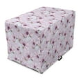 thumbnail image 1 of Floral Dog Crate Cover, Romantic Watercolor Flowers Soft Violet Tones Pattern Blooming Elements, Easy to Use Pet Kennel Cover Small Dogs Puppies Kittens, 7 Sizes, Purple and Reseda Green, by Ambesonne, 1 of 1