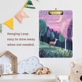 thumbnail image 4 of FORMRS Acrylic Clipboard with Low Profile Clip Standard A4 Letter Size, 12.5" x 9", Green Night Deer, 4 of 8