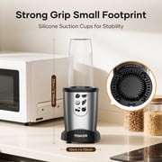 1000W Personal Blender for Smoothies and Shakes, Smoothie Maker with 6 Blades, 2*23 oz Cups, 1*10oz Grind Cup, Portable Blenders for Kitchen