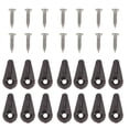 thumbnail image 1 of DEEPCRAFF 30 Pcs Petites Pinces de Miroir en Plastique Brun pour Fixation de Verre Armoire Garde-Robe Durable, 1 of 6